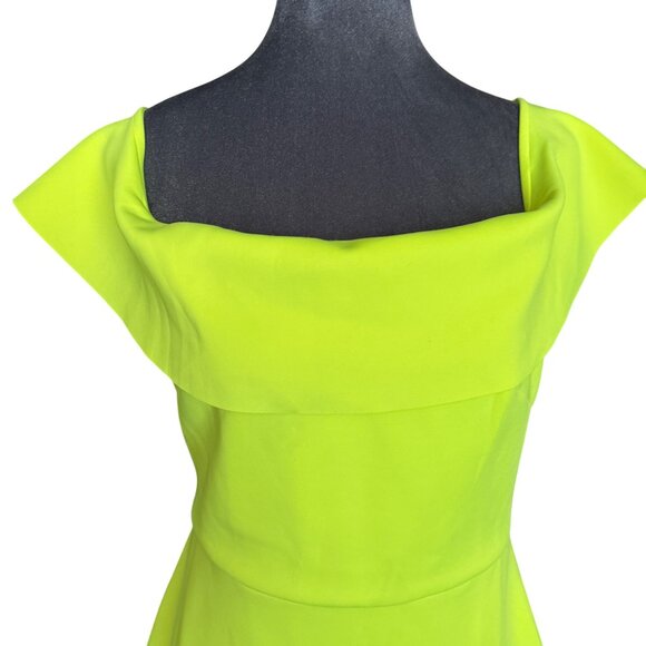 One33 Social Off Shoulder Neon Dress Size 8 - Picture 2 of 6